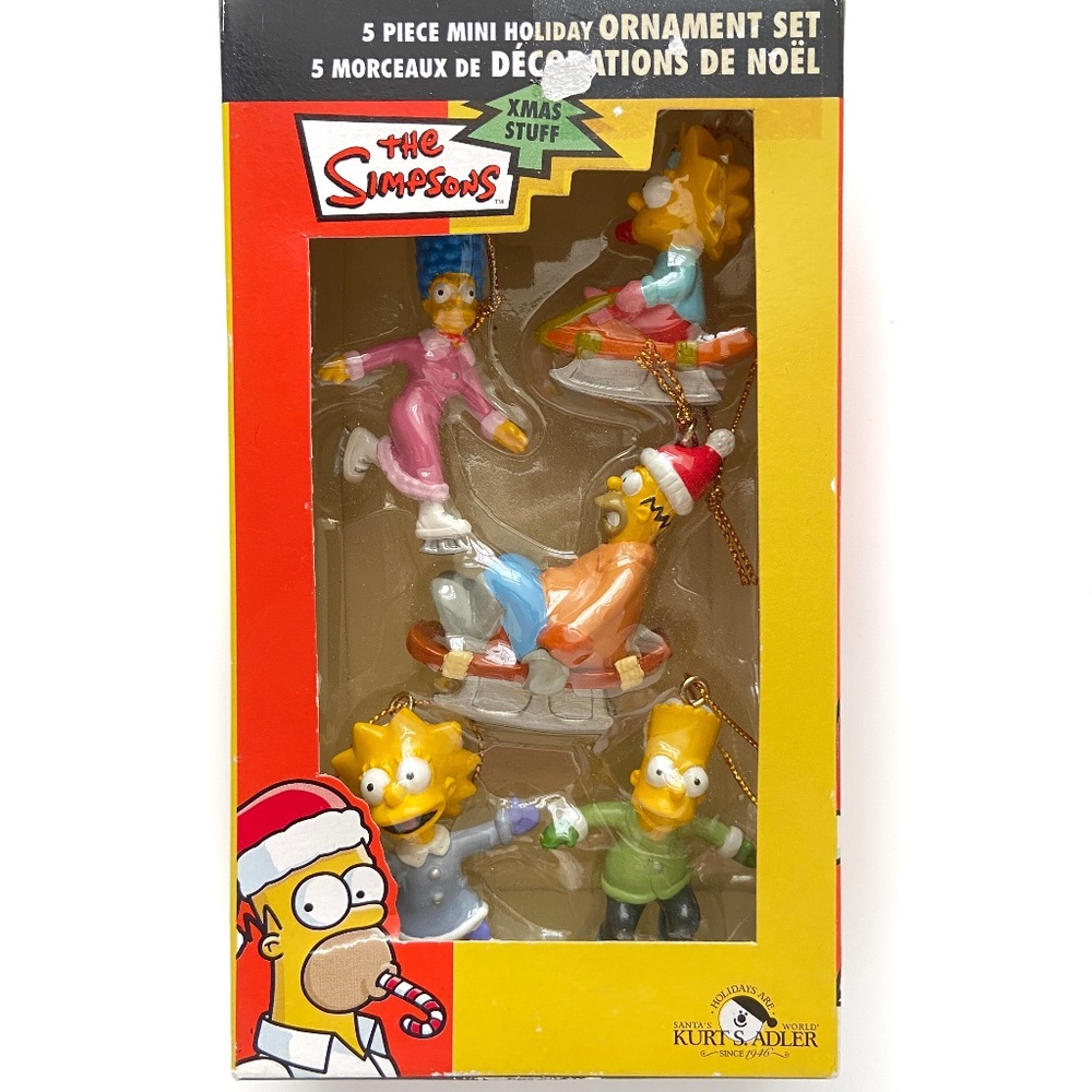 The Simpsons Kurt Adler Ornaments Homer Bart Lisa